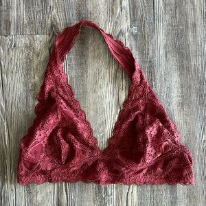 Free People Lace Halter Bralette - large